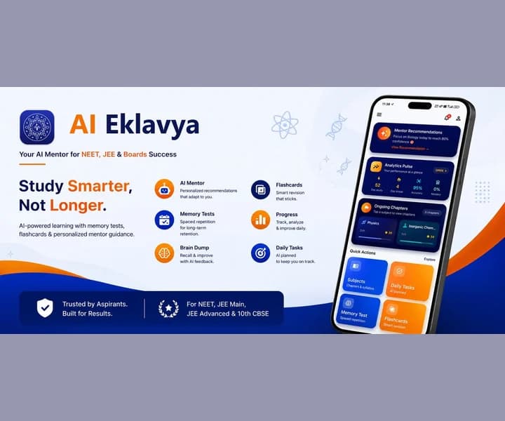 AI Eklavya — AI mentor for NEET, JEE and Boards
