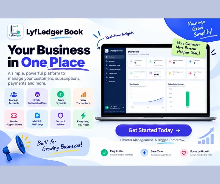 LyfLedger Book — Hisab-Kitab made simple