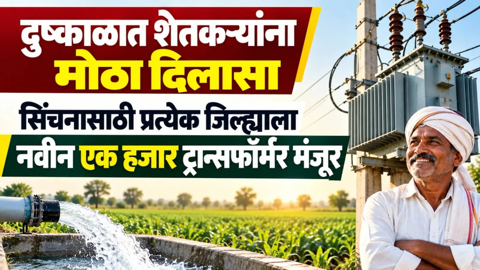 दुष्काळात शेतीला संजीवनी; प्रत्येक जिल्ह्याला नवीन १ हजार रोहित्र मंजूर, शासनाचा मोठा निर्णय