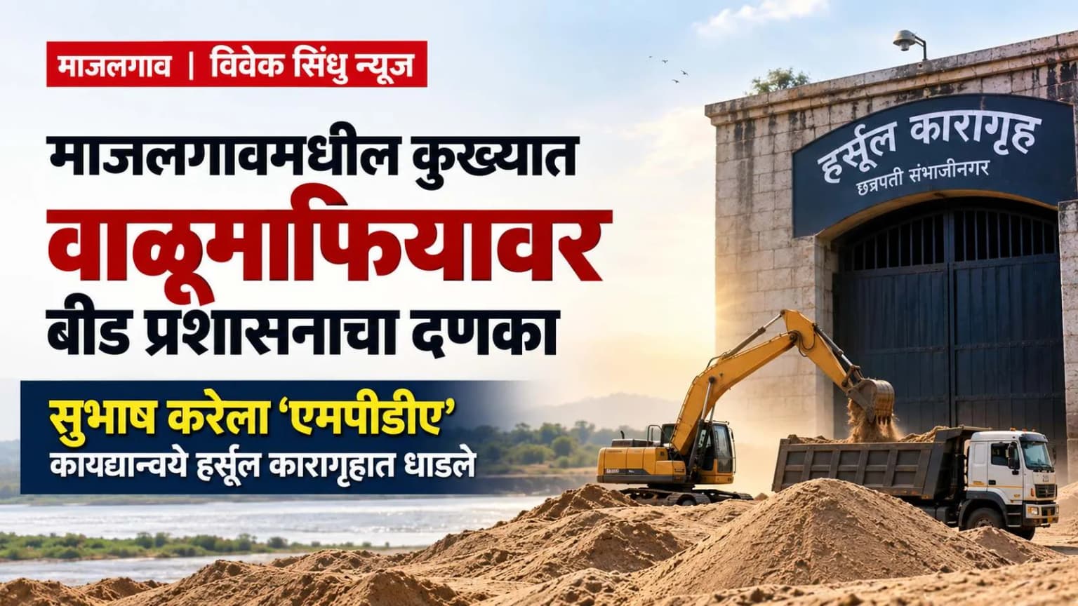 माजलगावमधील कुख्यात वाळूमाफियावर बीड प्रशासनाचा दणका