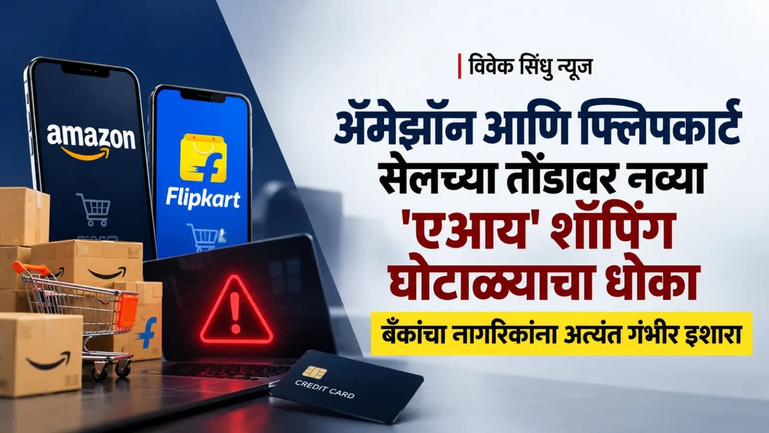 ॲमेझॉन आणि फ्लिपकार्ट सेलच्या तोंडावर नव्या 'एआय' शॉपिंग घोटाळ्याचा धोका; बँकांचा नागरिकांना अत्यंत गंभीर इशारा