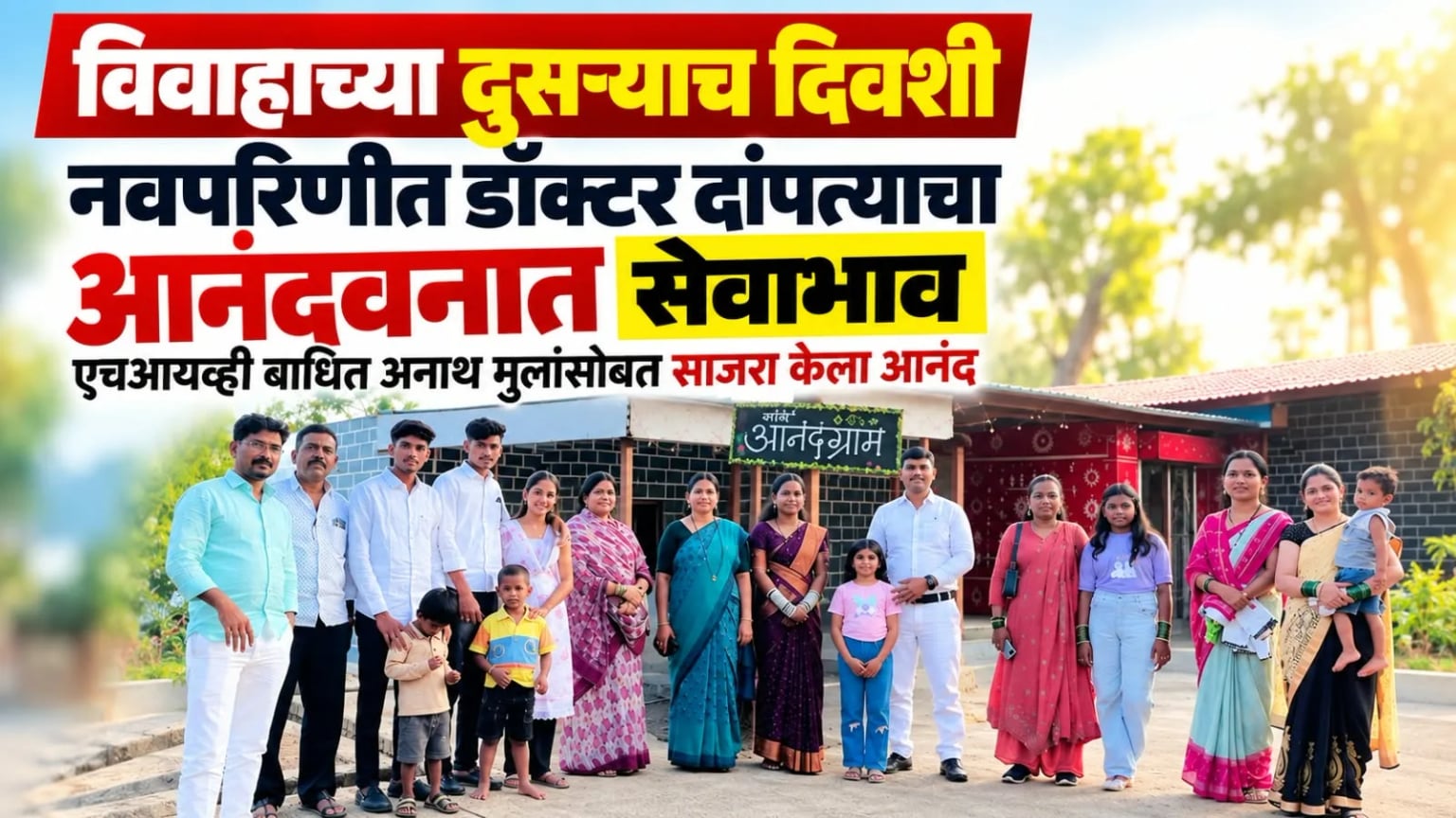 विवाहाच्या दुसऱ्याच दिवशी डॉक्टर दांपत्याचा प्रेरणादायी उपक्रम