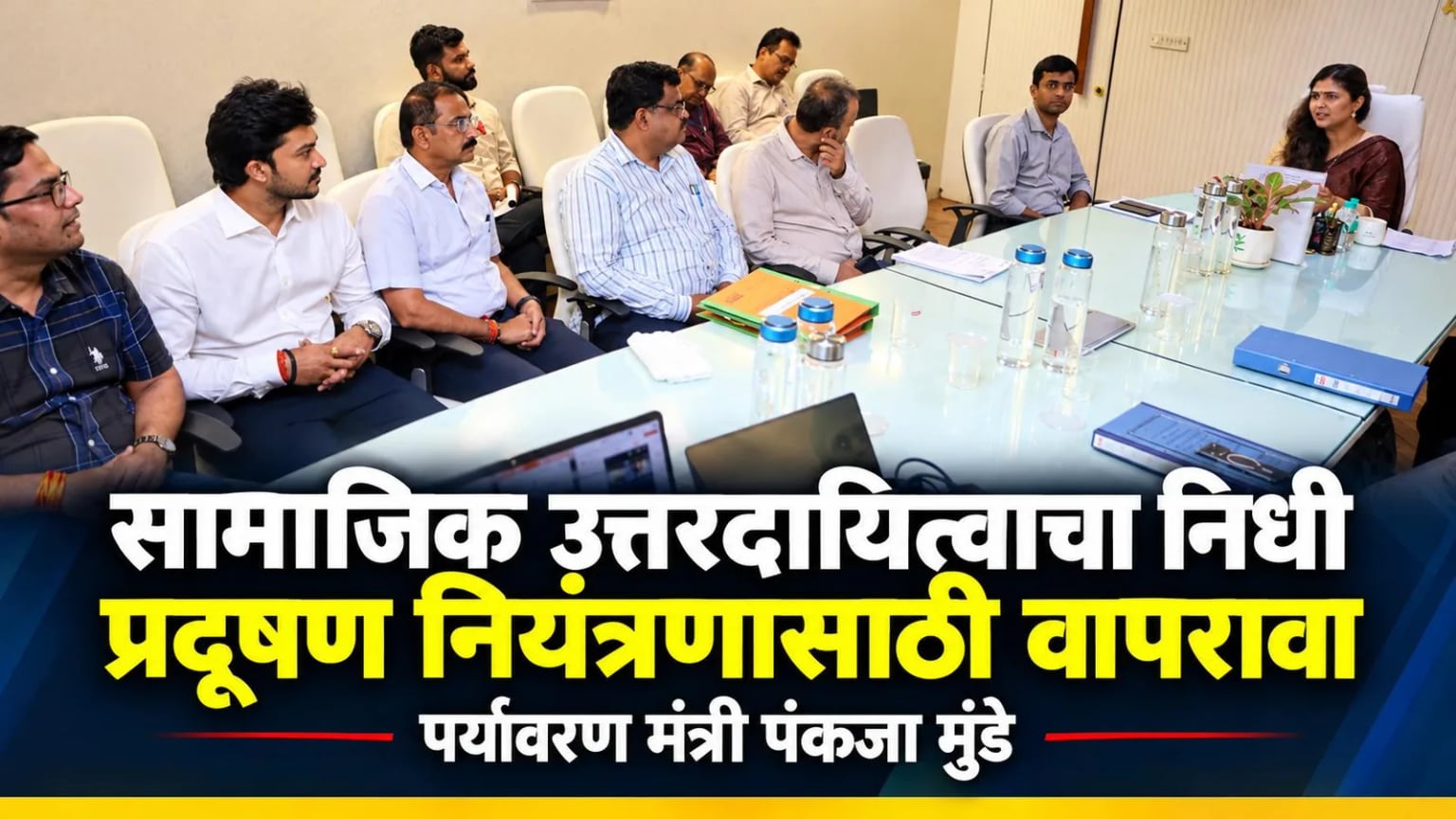 सामाजिक उत्तरदायित्वाचा निधी प्रदूषण नियंत्रणासाठी वापरावा – पर्यावरण मंत्री पंकजा मुंडे