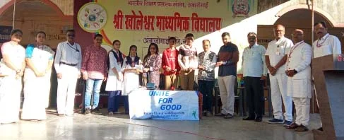 औषध मुक्त फळभाज्या पिकविण्याचा विद्यार्थी शिक्षकांनी केला संकल्प