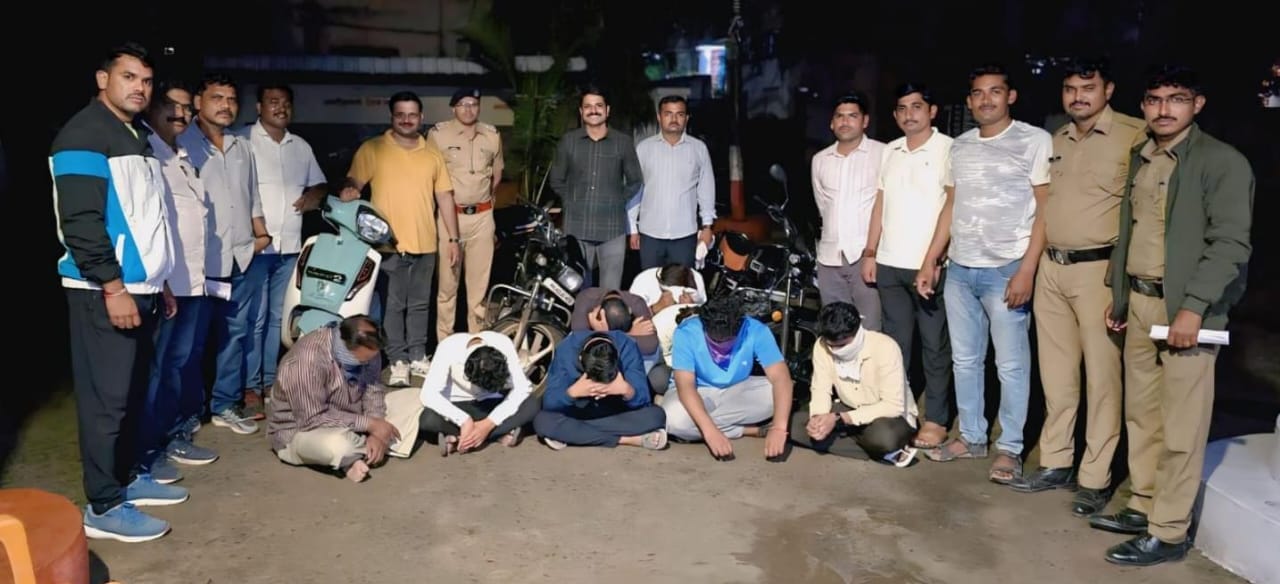 बीड जिल्ह्यात तीन जुगार अड्ड्यांवर छापे; लाखो रुपयांचा मुद्देमाल जप्त