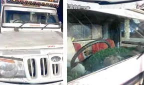 मांजरसुंबा घाटात पिकअपवर दगडफेक, लुटण्याचा प्रयत्न