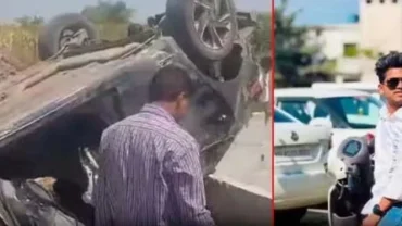 धुलीवंदनाच्या उत्साहावर काळाचा घाला; बीडमध्ये कारच्या भीषण अपघातात एका तरुणाचा मृत्यू, तिघे गंभीर जखमी