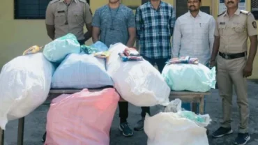 पेठ बीड मध्ये गुटख्याच्या साठ्यावर छापा