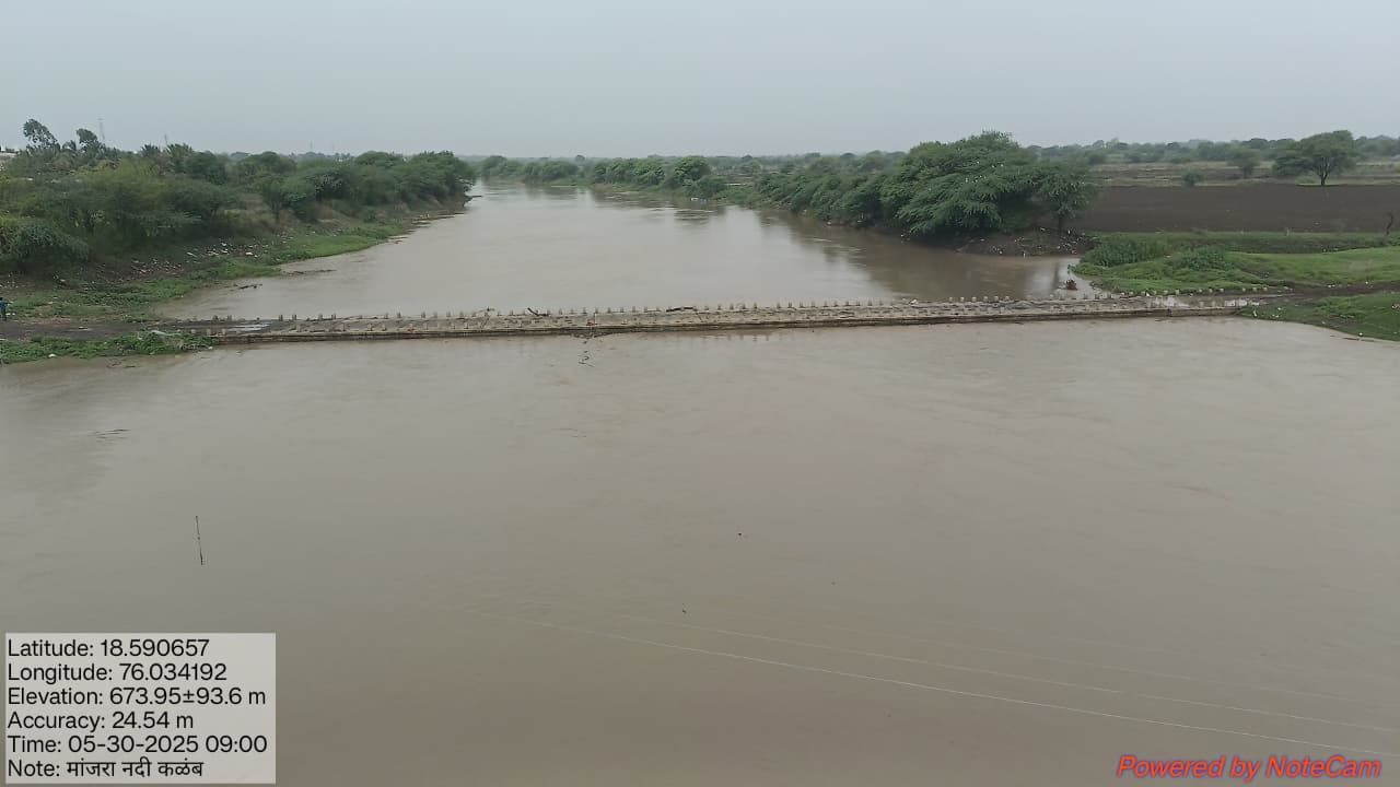 मांजरा धरणाच्या पाणी साठ्यात ४.८४९ दलघमीने वाढ