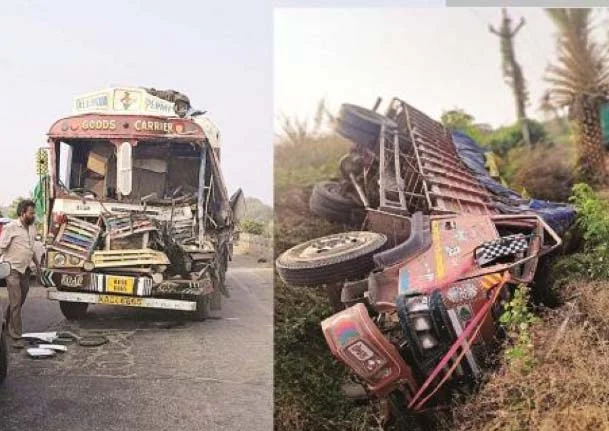 ट्रक-टेम्पोचा भीषण अपघात