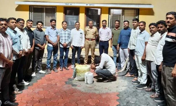 सिरसदेवीत अवैध गांज्याच्या साठ्यावर कारवाई