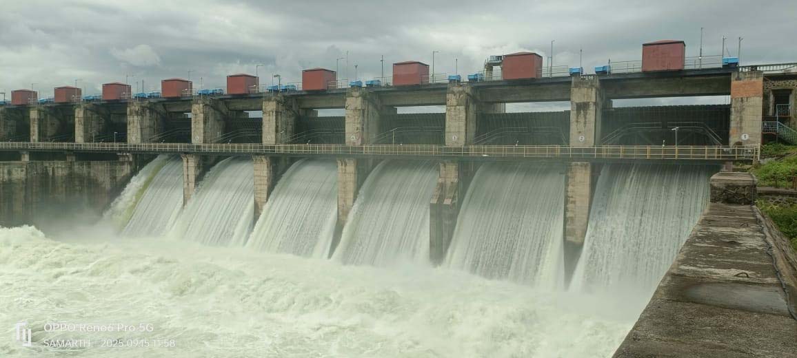 मांजरा धरणाच्या सहा दरवाज्यातून विसर्ग वाढविला ; साठवण तलाव भरले