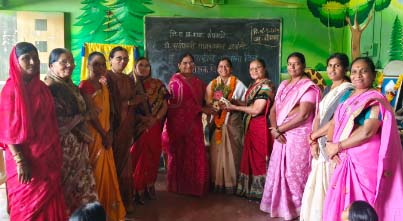 लिनेस क्लब ऑफ अंबाजोगाईतर्फे शेपवाडीतील दोन शिक्षिकांना आदर्श शिक्षिका पुरस्कार प्रदान