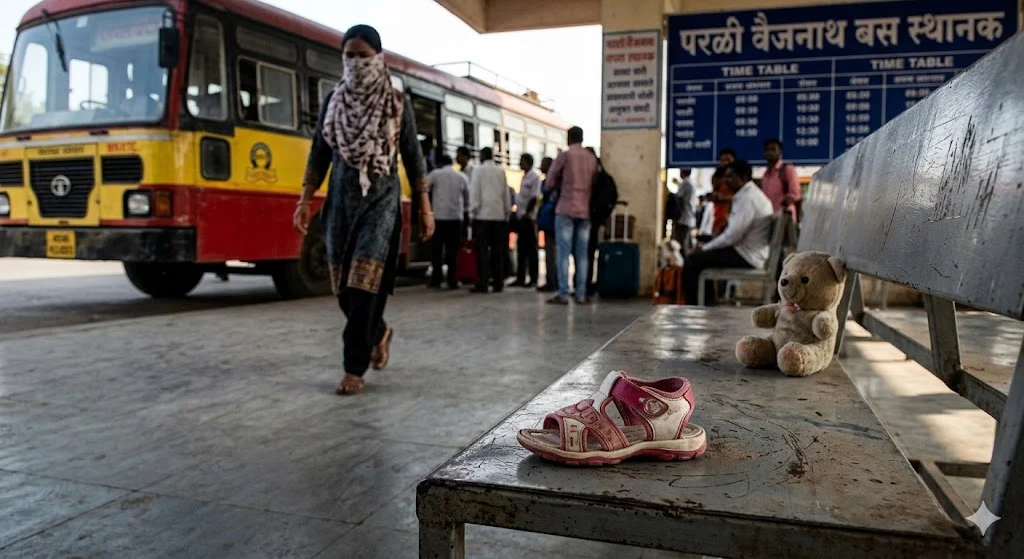 माणुसकीला काळिमा! परळी बसस्थानकावर दीड वर्षांच्या चिमुरडीला वाऱ्यावर सोडून आई पसार