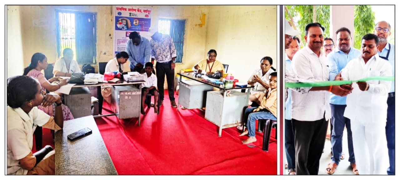 कै.वसंतराव नाईक प्राथमिक व माध्यमिक आश्रमशाळेत २५० विद्यार्थी आणि विद्यार्थिनींना गोवर-रूबेला लसीकरण