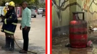 बीडमध्ये गॅस सिलिंडरचा भडका; एक जण गंभीर जखमी, मोठा अनर्थ टळला