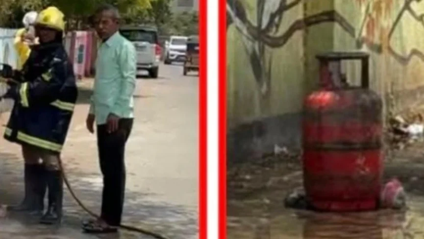 बीडमध्ये गॅस सिलिंडरचा भडका; एक जण गंभीर जखमी, मोठा अनर्थ टळला