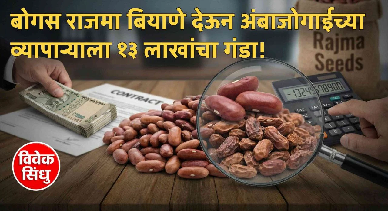 बोगस राजमा बियाणे देऊन अंबाजोगाईच्या व्यापाऱ्याला १३ लाखांचा गंडा; साताऱ्याच्या ६ जणांवर गुन्हा